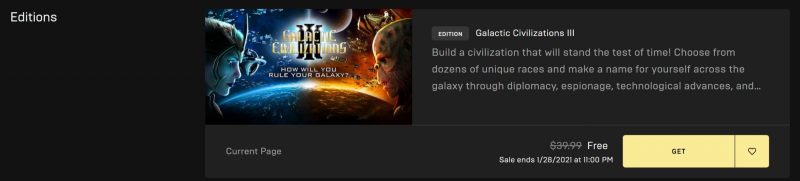 Đang miễn phí game chiến thuật Galactic Civilizations III cực hay