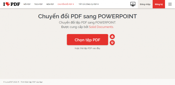 Chia sẻ 7 dịch vụ tiếng Việt chuyển đổi PDF sang PPT, PPTX