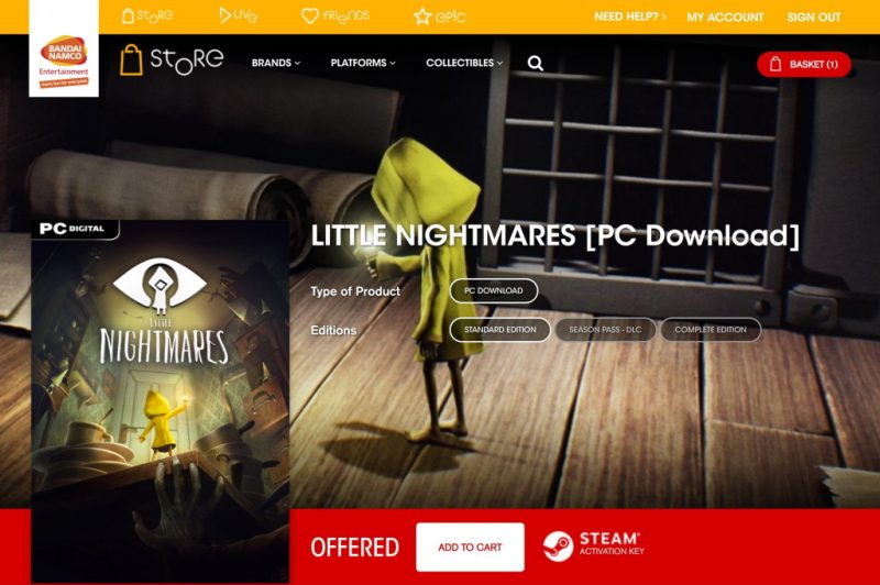 Đang miễn phí game đi cảnh giải đố Little Nightmares trị giá 540 ngàn đồng