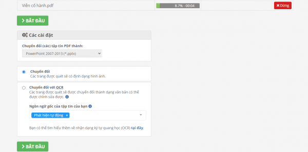 Chia sẻ 7 dịch vụ tiếng Việt chuyển đổi PDF sang PPT, PPTX