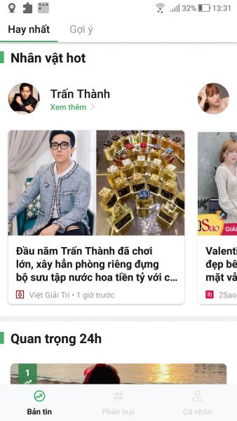 Hay1: Ứng dụng cập nhật tin tức hay nhất trên Android