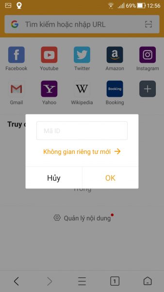 Hot Browser: Trình duyệt web di động có không gian duyệt web riêng tư