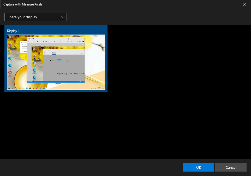 Measure Pixels Ứng dụng đo khoảng cách, đo góc, xem mã màu,... hình