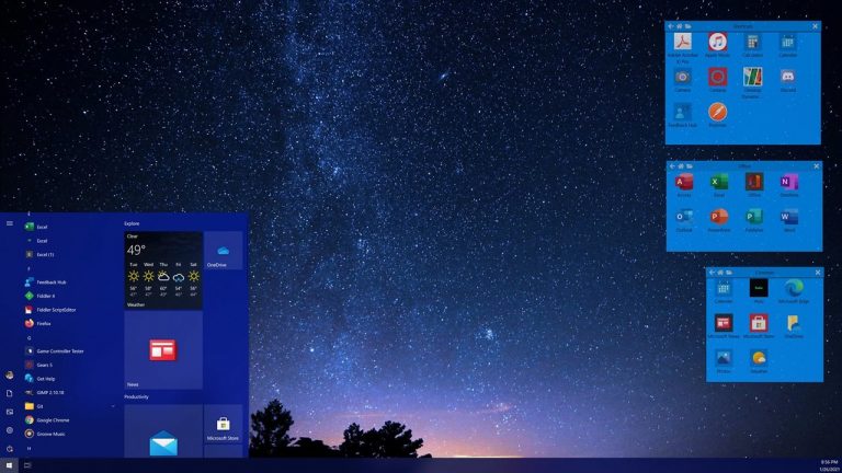 Partitions: Nhóm lối tắt, tập tin Windows 10 trên desktop đẹp và trực quan hơn