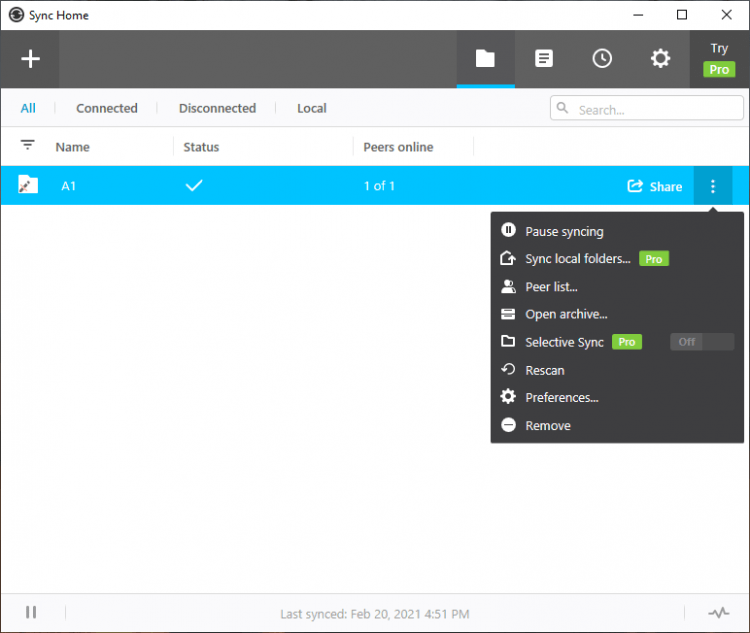 resilio sync 2.5 for synology