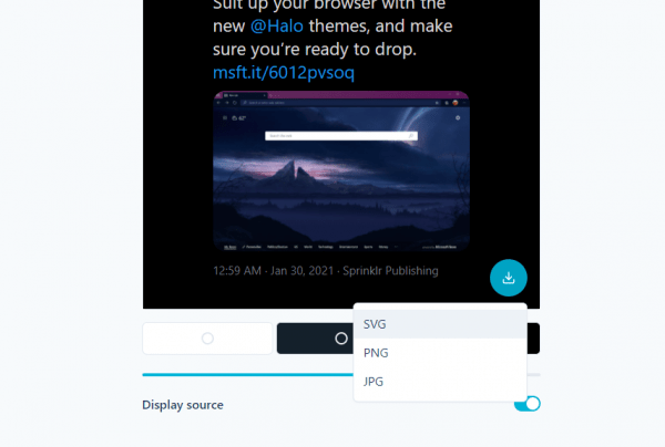 TweetPik: Chuyển đổi tweet thành hình ảnh có màu nền, kích thước tùy chọn 4
