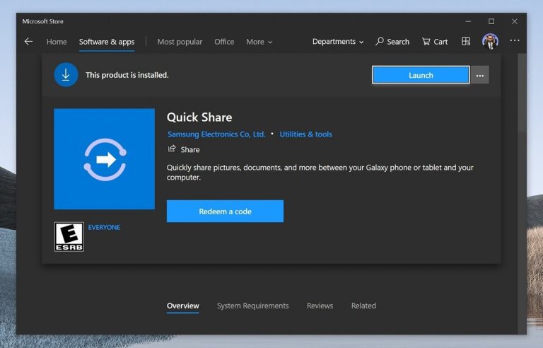 Samsung sẽ đem Quick Share và các ứng dụng khác lên Windows 10