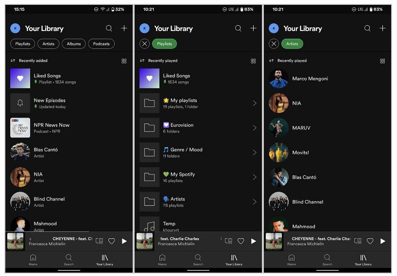 Spotify cho Android đang thử nghiệm giao diện mới