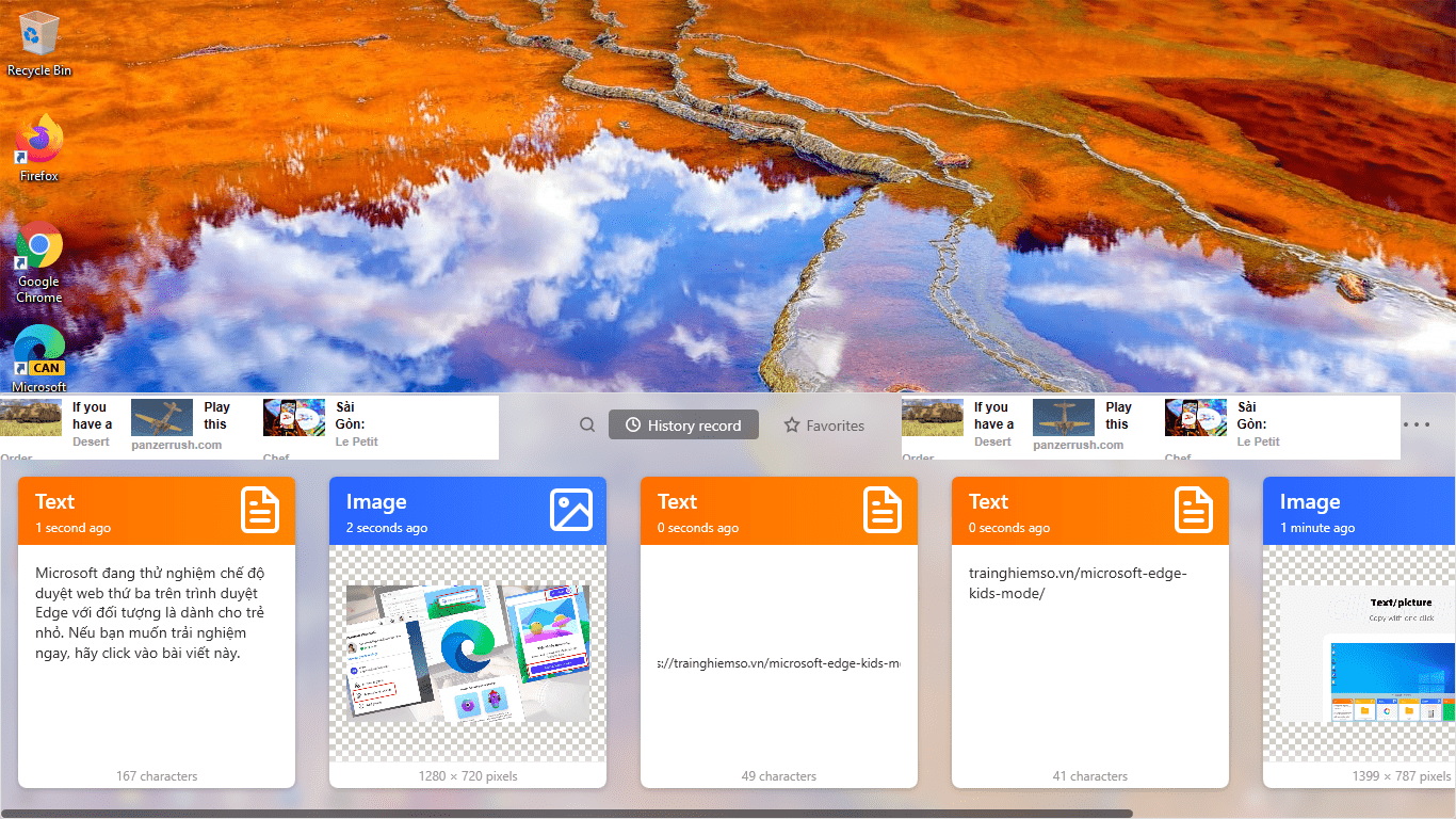 Clipboard tool Nơi văn bản bạn được lưu vĩnh viễn