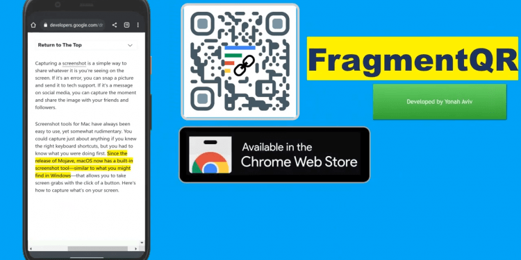 FragmentQR: Điều hướng nhanh đến đọan văn bản trang web qua mã QR