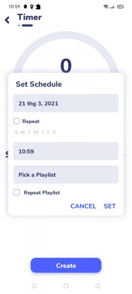 Nyx Music Player: Hẹn giờ phát nhạc trên Android
