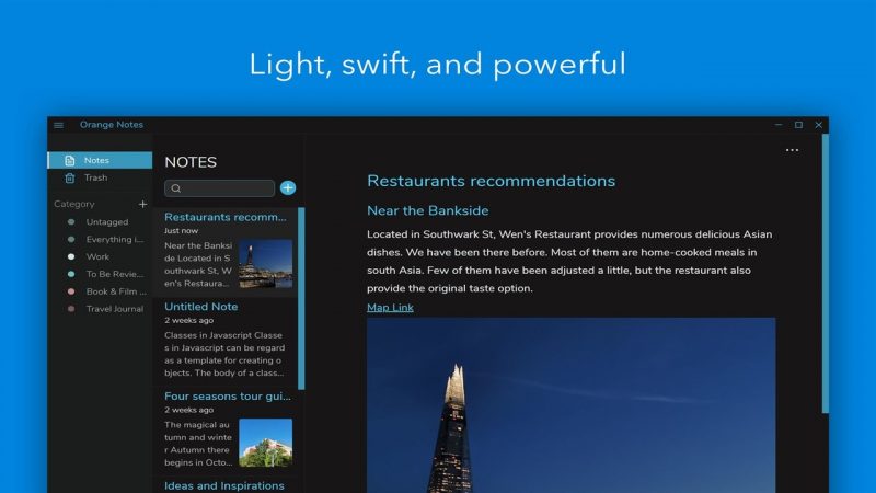 Orange Notes: Ứng dụng ghi chú có chế độ đọc Focus, sao lưu & đồng bộ,…