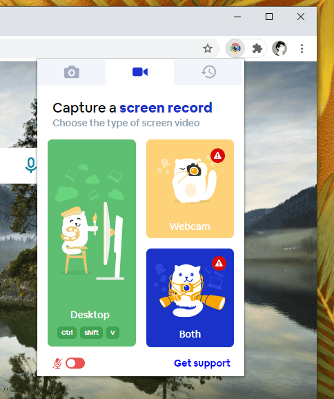 Screeny: Tiện ích dễ thương chụp ảnh, quay video màn hình trên Chrome