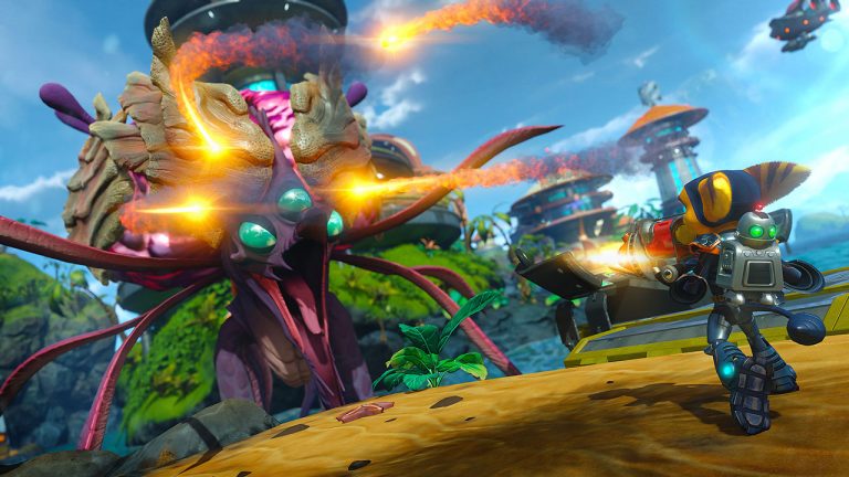 Đang miễn phí game đi cảnh bắn súng Ratchet & Clank cho PlayStation 4