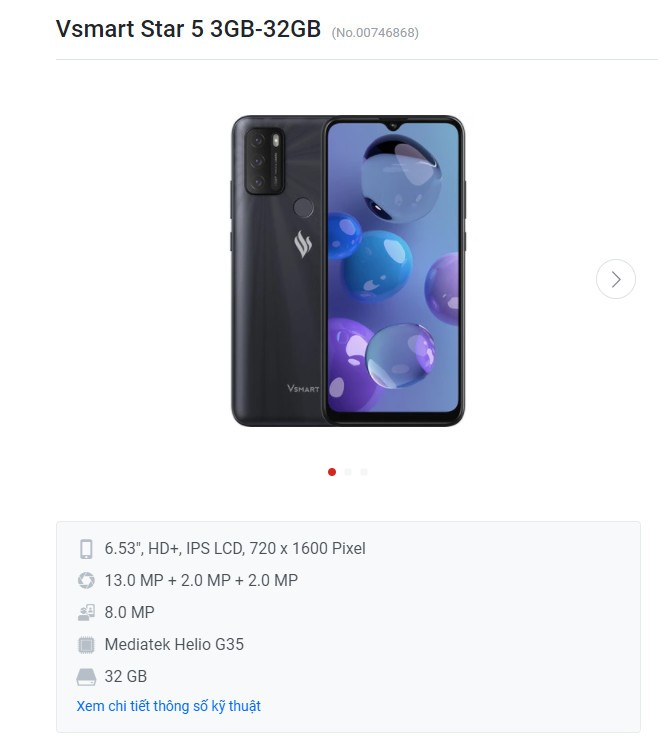 Vsmart Star 5 sắp ra mắt?