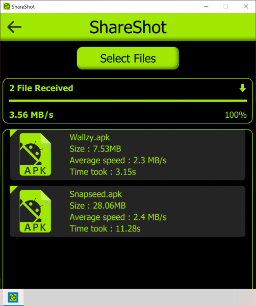 ShareShot: Chép file nhanh như chớp giữa Windows 10 và Android