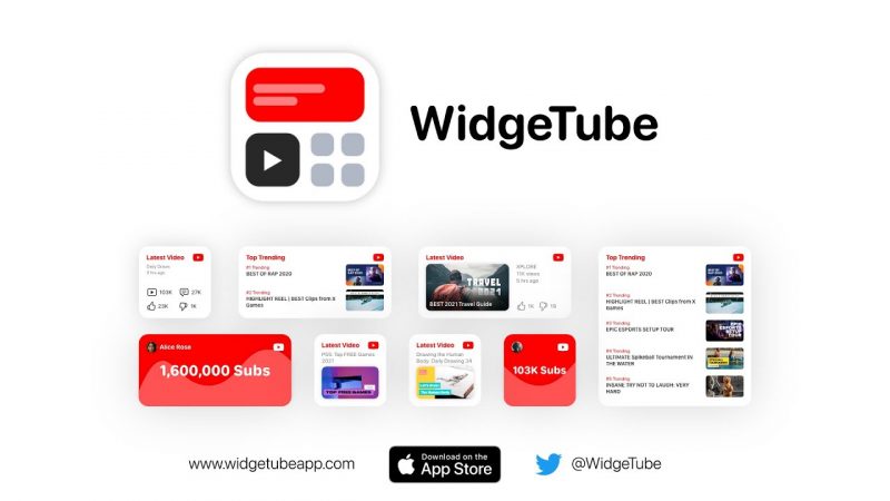 WidgeTube: Tiện ích màn hình YouTube cho iPhone