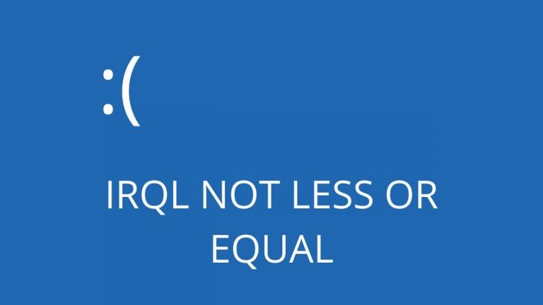 Sửa lỗi IRQL NOT LESS OR EQUAL trên Windows 10