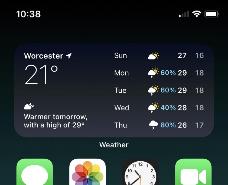 Sửa lỗi widget thời tiết không hoạt động trên iOS 14