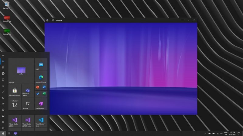 Aurora: Ảnh nền cực quang cực đẹp cho Windows 10