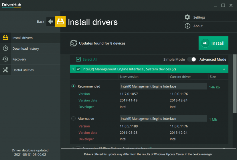 DriverHub instal the last version for windows