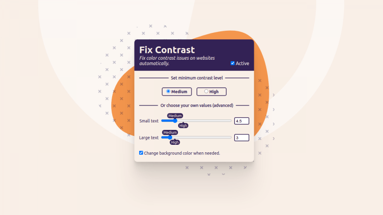 Fix Contrast: Cải thiện chất lượng hiển thị văn bản trên trang web