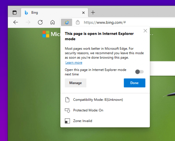 Mẹo mở trang web tương thích với Internet Explorer tự động