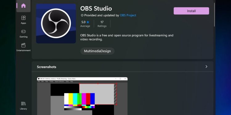 OBS Studio, Canva, WinZip đã có trên Microsoft Store