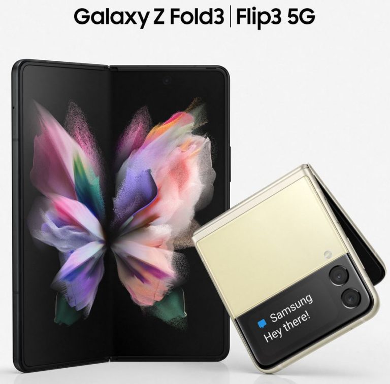Hình ảnh về Galaxy Z Fold 3 và Galaxy Z Flip 3