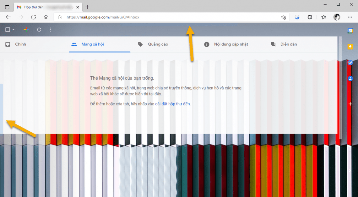 Cách mở rộng không gian giao diện sử dụng Gmail trên Chrome