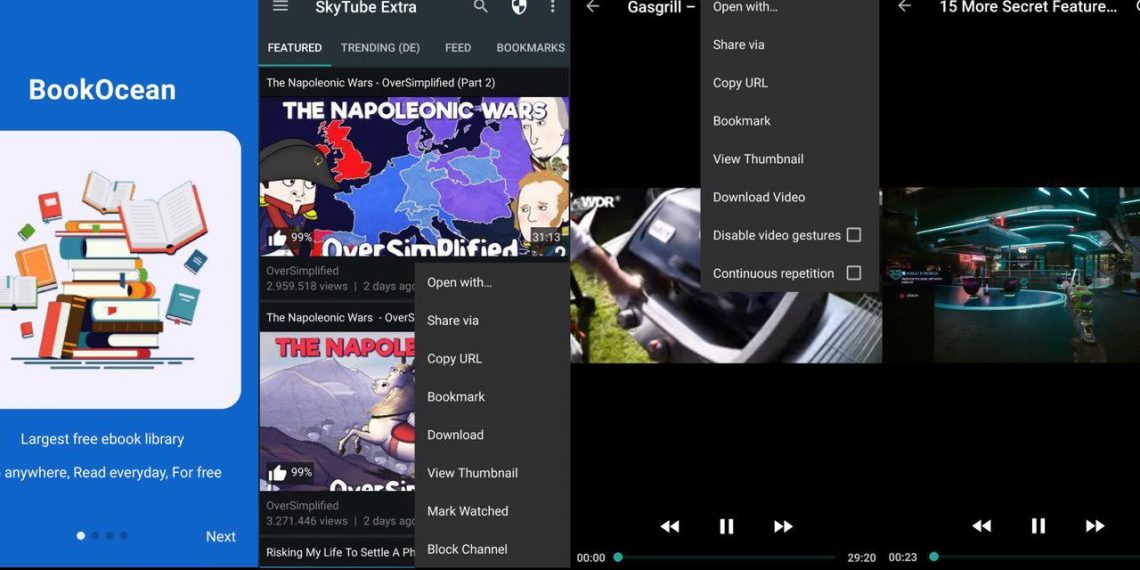 SkyTube: Xem video YouTube không quảng cáo, tải và lưu vào thiết bị Android