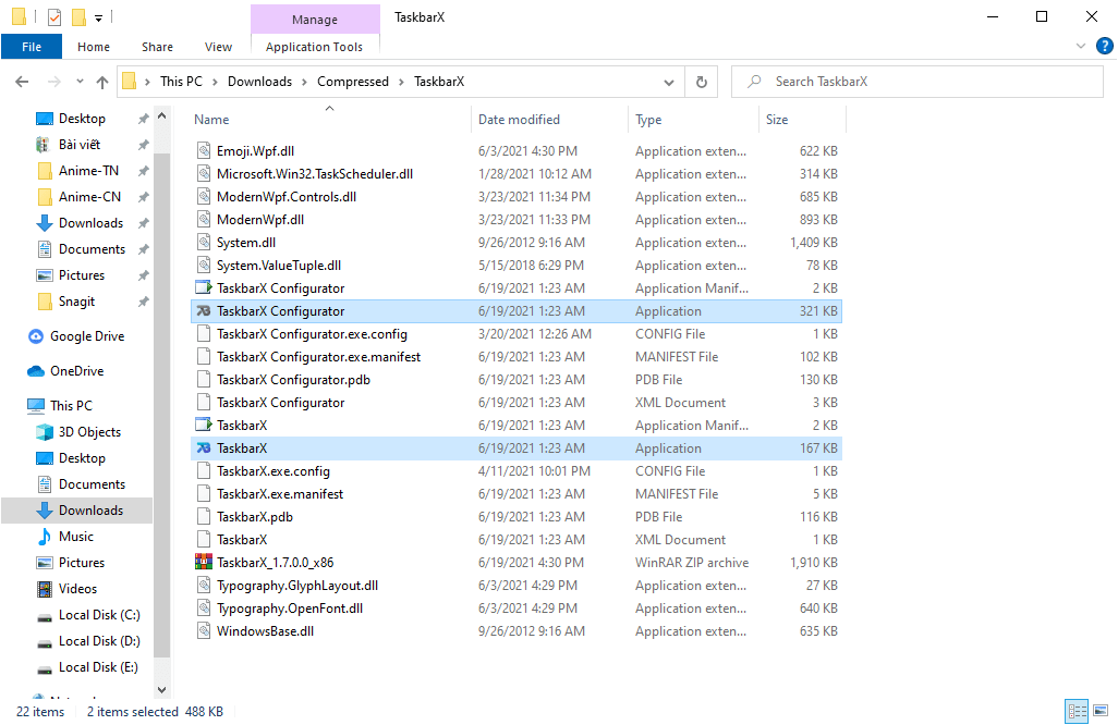 taskbarx configurator.exe