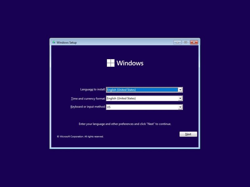 Cách cài đặt Windows 11