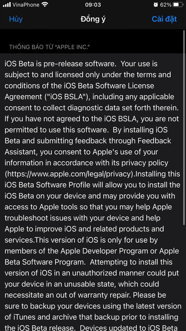Cài iOS 15 beta 