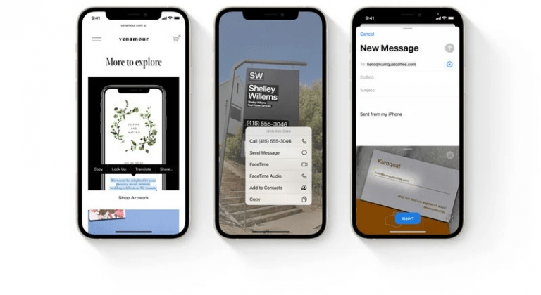 Tính năng Live Text trên iOS 15 cần chip A12 Bionic