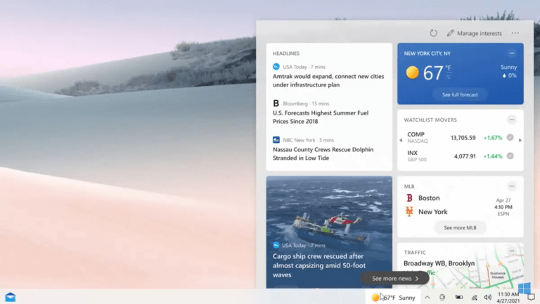 Cách tắt widget Thời tiết trên thanh taskbar