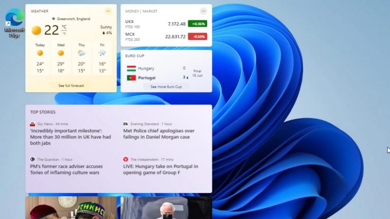 Windows 11: Những hình ảnh desktop đầu tiên
