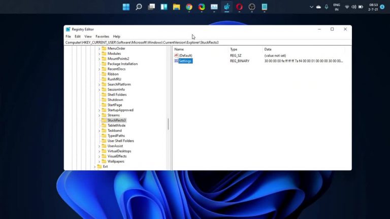 Cách thay đổi vị trí thanh tác vụ trên Windows 11