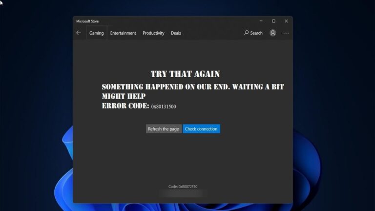 Sửa lỗi Error Code 0x80131500 của Microsoft Store trên Windows 11