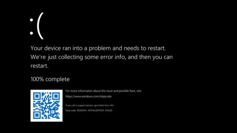 Màn hình xanh chết chóc đã chuyển sang màu đen trên Windows 11