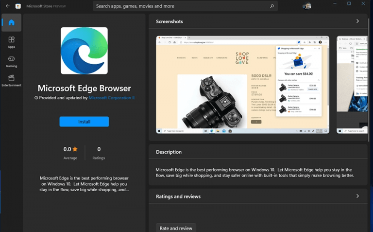 Microsoft Edge đã có trên cửa hàng Windows 11