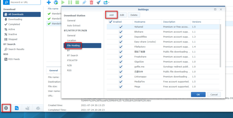 Tải file dễ dàng với Download Station và Fshare trên router Synology