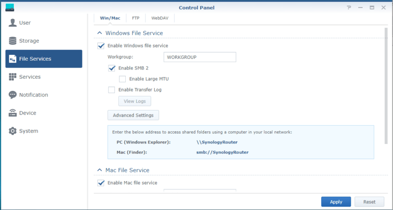 Очистить кэш smb synology