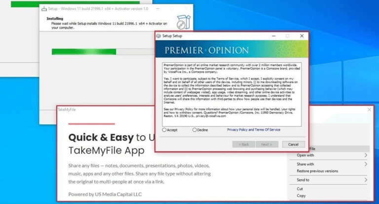 Cài Windows 11 nguồn không rõ ràng có thể nhiễm malware
