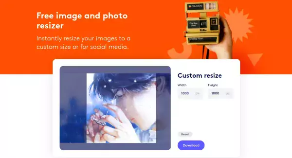Tải ảnh lên Biteable Image Resizer, có ngay 50 hình ảnh có kích thước khác nhau cho mạng xã hội