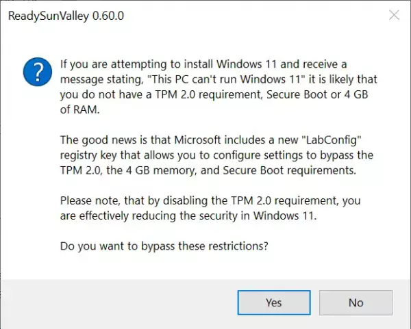 Dùng ReadySunValley kiểm tra máy tính của bạn có tương thích Windows 11