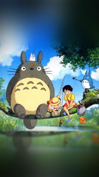Ảnh nền Totoro dễ thương cho điện thoại
