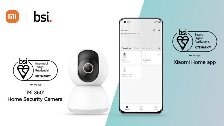 Mi 360° Home Security Camera và Xiaomi Home đạt Chứng nhận BSI Kitemark