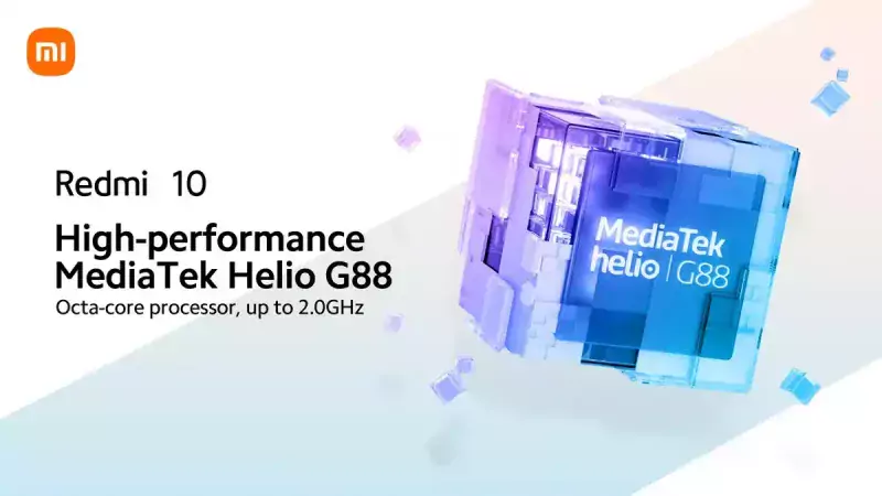 Redmi 10 là điện thoại đầu tiên dùng chip Helio G88