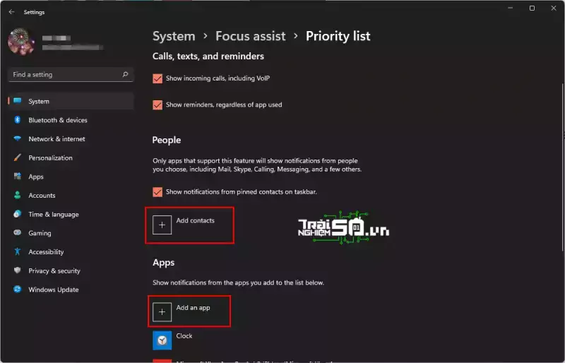 Các bước nhằm kích hoạt và dùng Focus Assist bên trên Windows 11